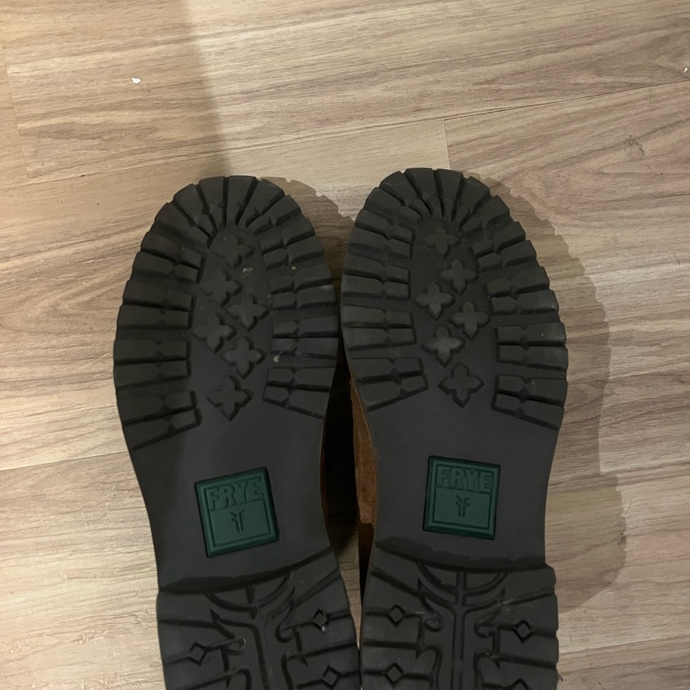 Frye Dakota Men's Lace-Up Suede Leather Boots - Tan - Picture 3 of 5